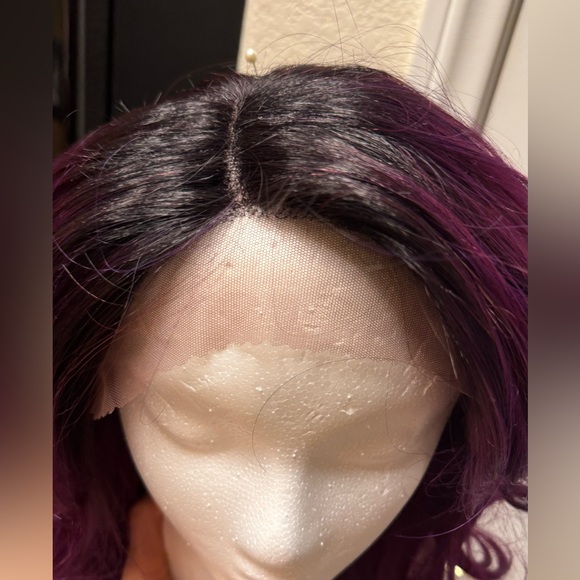 Synthetic Purple Wig - Picture 13 of 17